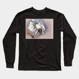 Dancer Lacing Her Ballet Slipper (After Degas) Long Sleeve T-Shirt